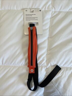 lululemon athletica Fast and Free Mini Belt - Orange and Black